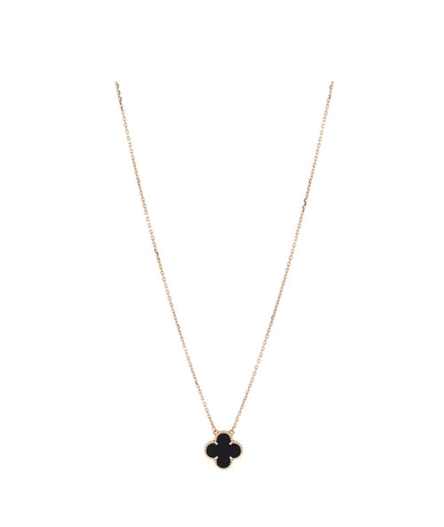 Midnight Clover Necklace