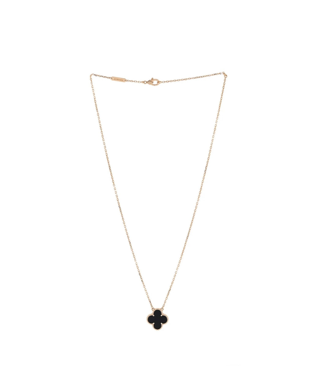 Midnight Clover Necklace